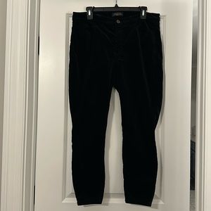 Talbots Flawless Five-Pocket Black Velour Jeggjngs 12P